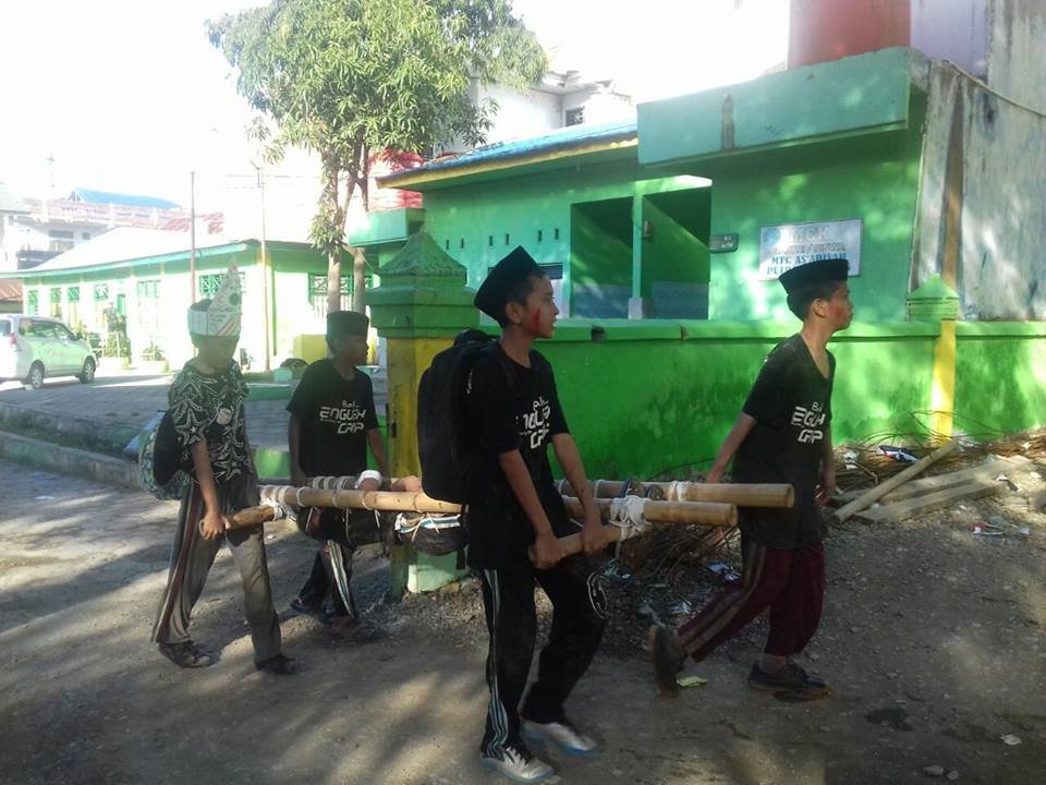 Foto Peserta Diklatsar PMR  MTs  As'adiyah