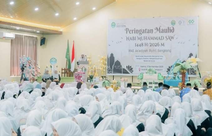 MAS As’adiyah Putri Sengkang Gelar Peringatan Maulid Nabi, Tekankan Ilmu, Prestasi, dan Akhlak