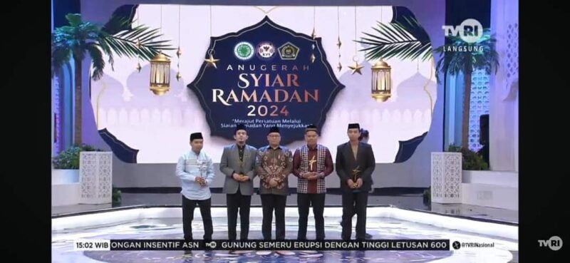Dai As'adiyah Pusat Sengkang, Saddam Husain Amin Meraih Penghargaan Da'i Wilayah 3T Inspiratif Tahun 2024