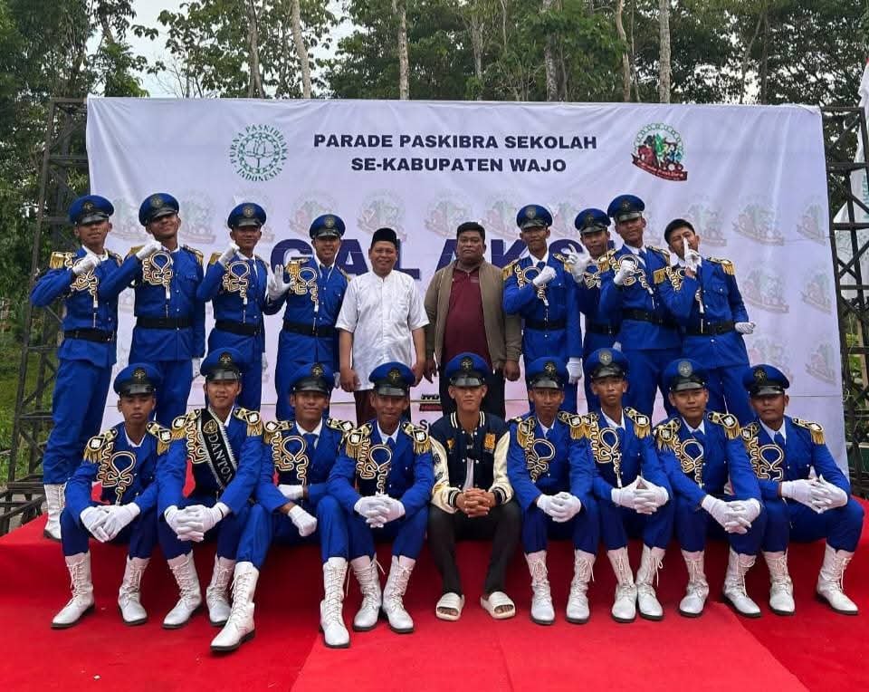 MAS As'adiyah Putra Macanang Raih Juara 3 Parade Paskibra Sekabupaten Wajo