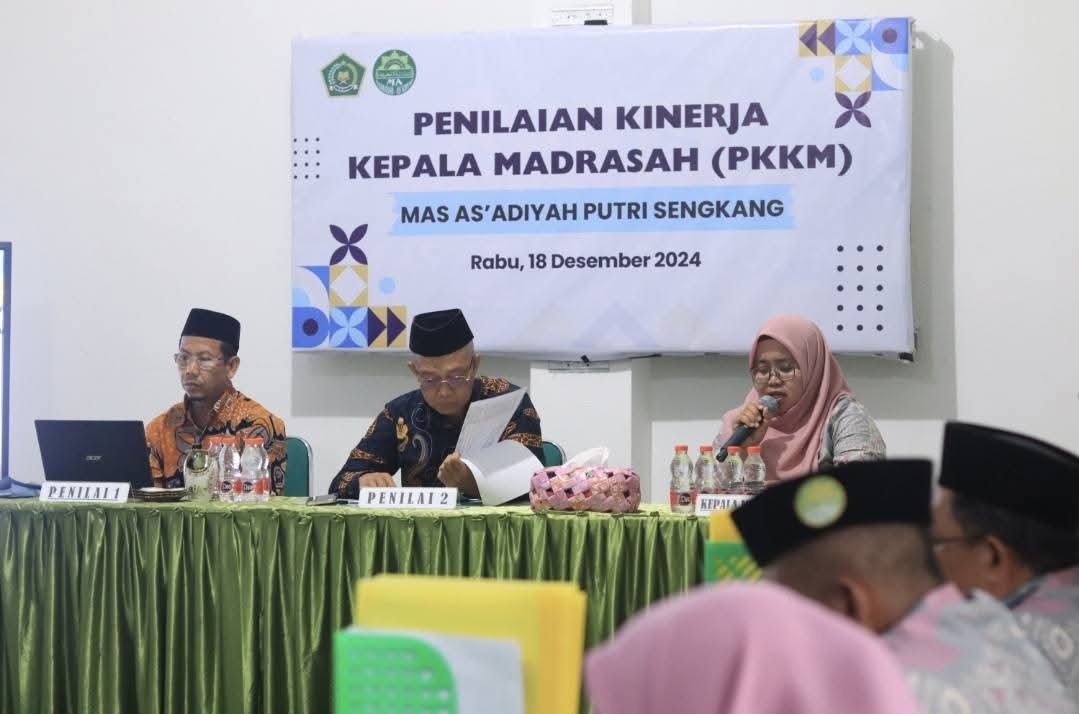 MAS As'adiyah Putri Pusat Sengkang Gelar Penilaian Kinerja Kepala Madrasah (PKKM)