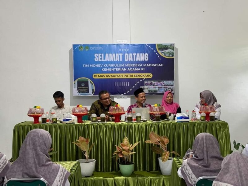 MAS As'adiyah Putri Pusat Sengkang Kedatangan Tim Monev Kurikulum Merdeka Madrasah Kementrian Agama RI
