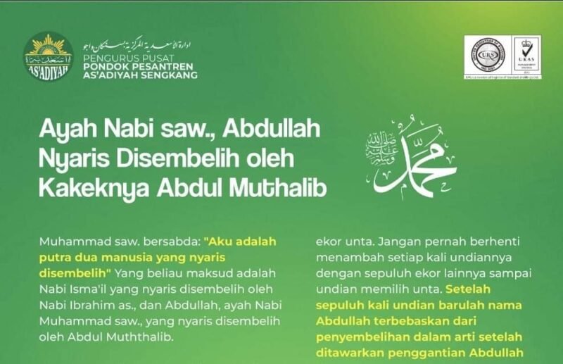 Nabi Muhammad adalah Putra Dua Manusia yang Nyaris Disembelih